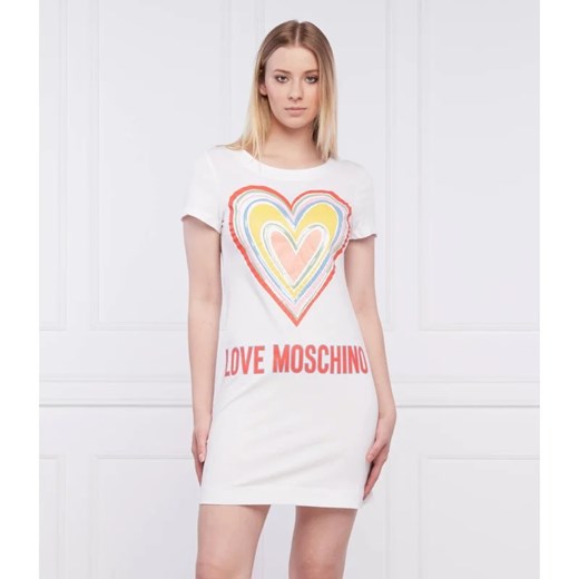 Sukienka Love Moschino bawełniana