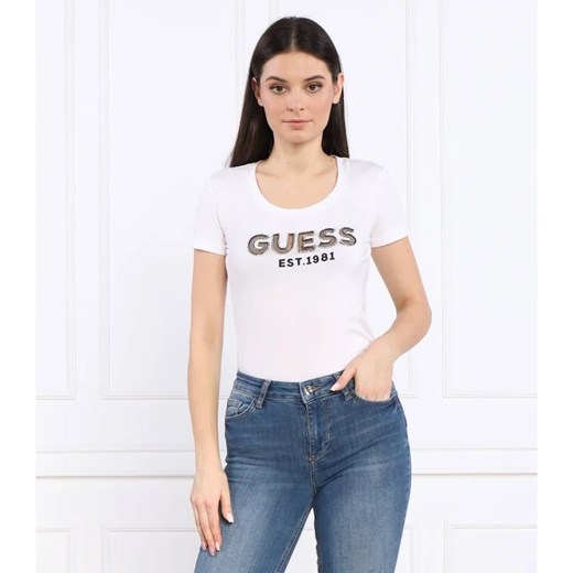 GUESS T-shirt | Regular Fit ze sklepu Gomez Fashion Store w kategorii Bluzki damskie - zdjęcie 163987079