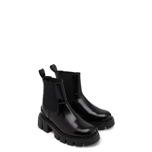Love Moschino workery damskie na platformie casual jesienne z tworzywa sztucznego