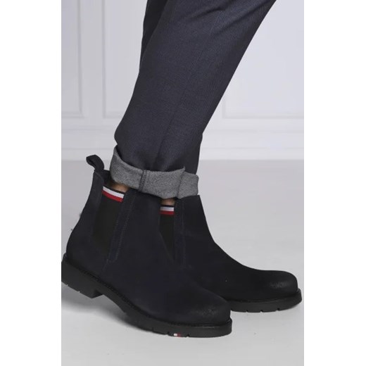 Tommy Hilfiger Skórzane sztyblety Tommy Hilfiger 42 promocja Gomez Fashion Store