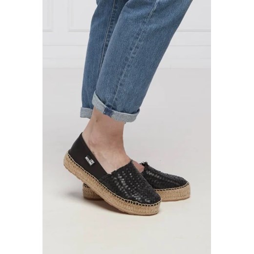 Espadryle damskie Love Moschino bez zapięcia casual z tworzywa sztucznego