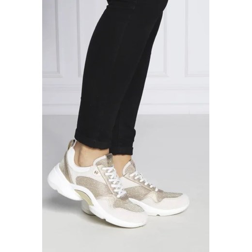 Beżowe buty sportowe damskie Michael Kors sneakersy z tworzywa sztucznego 