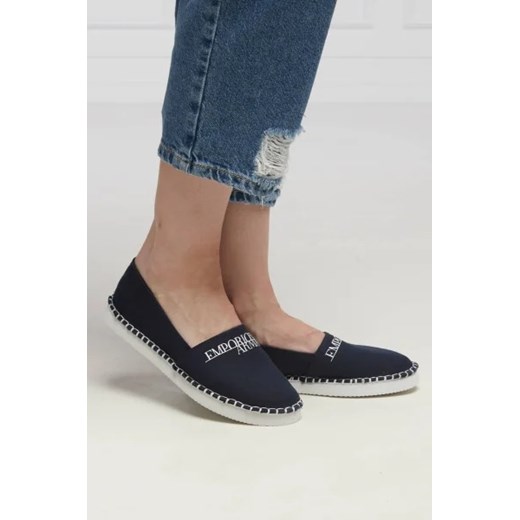 Espadryle damskie Emporio Armani płaskie 