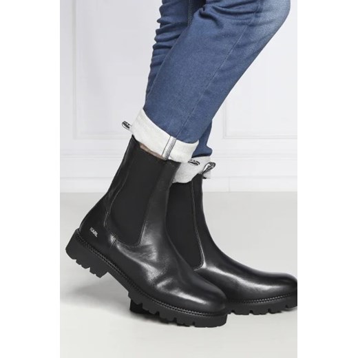 Buty zimowe męskie Karl Lagerfeld bez zapięcia