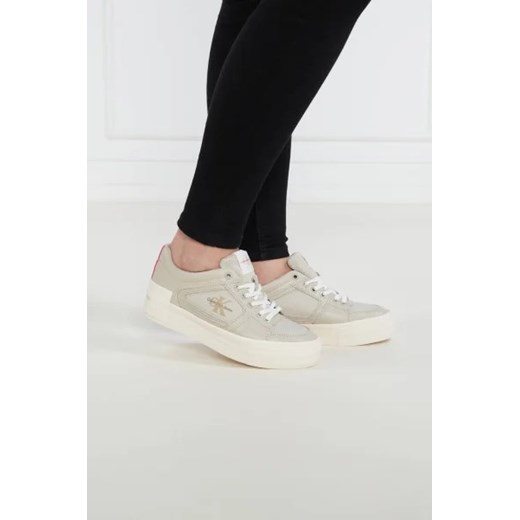 Buty sportowe damskie Calvin Klein sneakersy ze skóry