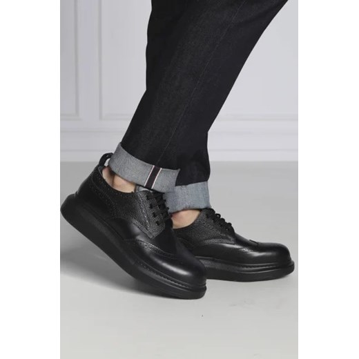 Alexander McQueen Skórzane oksfordy NEW LIQUID SPAZZOLAT 41 Gomez Fashion Store okazja