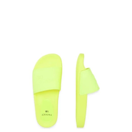 Klapki damskie żółte Twin Set casual na lato