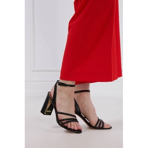 BOSS Skórzana sandały na słupku Mandy Ch. 37 wyprzedaż Gomez Fashion Store