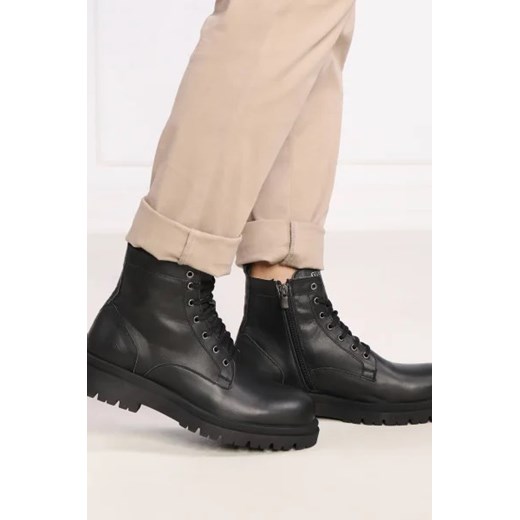 Buty zimowe męskie Guess z tworzywa sztucznego