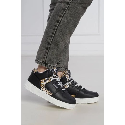 Buty sportowe damskie Versace Jeans sneakersy ze skóry