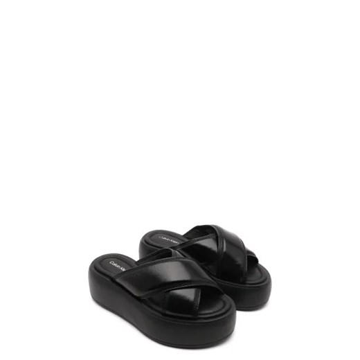 Calvin Klein Skórzane klapki BUBBLE SLIDE Calvin Klein 38 wyprzedaż Gomez Fashion Store