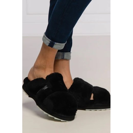 EMU Australia Wełniane obuwie domowe wobbegong | z dodatkiem skóry Emu Australia 37 wyprzedaż Gomez Fashion Store