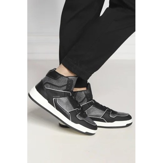 Buty sportowe męskie Guess sznurowane z tkaniny