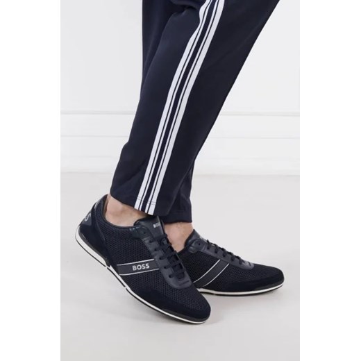 BOSS BLACK Sneakersy Saturn_Lowp_merb | z dodatkiem skóry 43 okazja Gomez Fashion Store