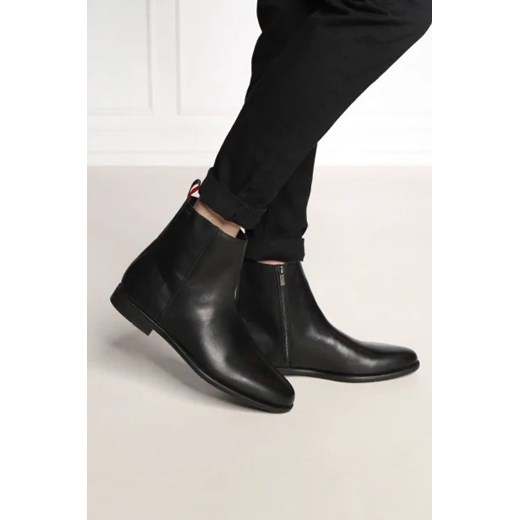 Buty zimowe męskie Hugo Boss z tkaniny jesienne bez zapięcia