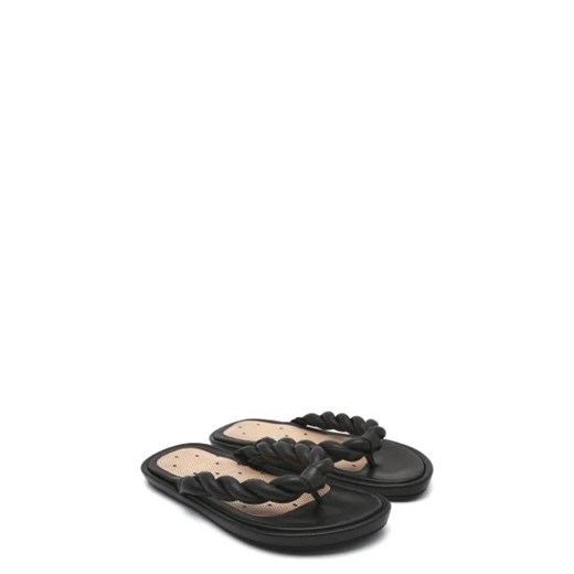 Klapki damskie Red Valentino skórzane bez zapięcia