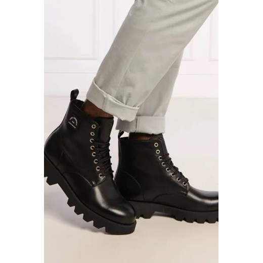 Buty zimowe męskie Karl Lagerfeld skórzane 