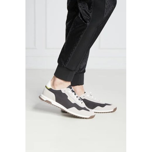 Buty sportowe męskie BOSS HUGO ze skóry