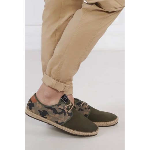 Pepe Jeans London Tenisówki TOURIST CLAIC CAMO | z dodatkiem skóry 40 Gomez Fashion Store okazyjna cena