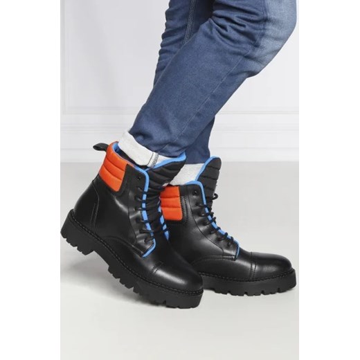 Buty zimowe męskie Tommy Jeans z tworzywa sztucznego 