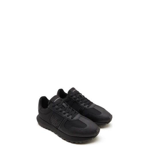 Buty sportowe męskie czarne Emporio Armani z tworzywa sztucznego 