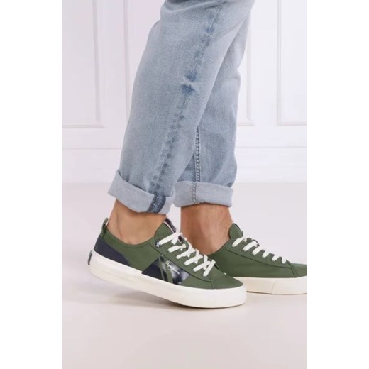 Pepe Jeans London Trampki ALLEN FLAG | z dodatkiem skóry 44 okazja Gomez Fashion Store