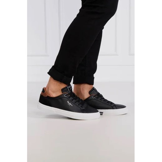 Pepe Jeans London Trampki KENTON | z dodatkiem skóry 42 okazja Gomez Fashion Store