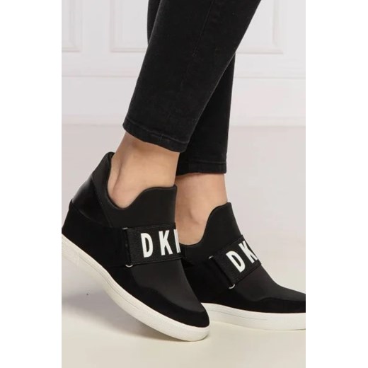 Buty sportowe damskie DKNY sneakersy z tworzywa sztucznego 