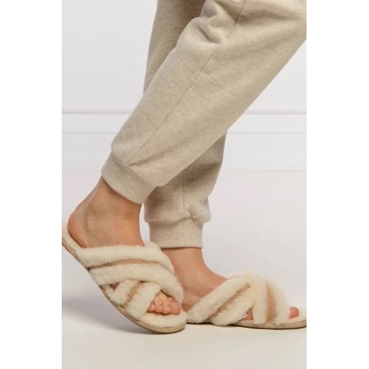 UGG Ocieplane obuwie domowe W SCUFFITA | z dodatkiem skóry 41 Gomez Fashion Store