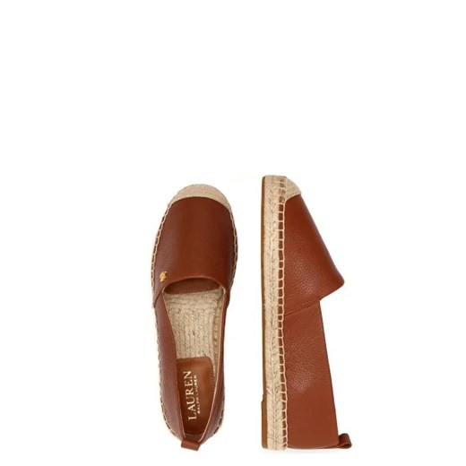 Espadryle damskie Ralph Lauren ze skóry letnie płaskie casualowe