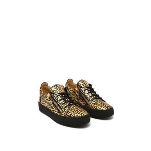 Giuseppe Zanotti Trampki LOGOBALL | z dodatkiem skóry Giuseppe Zanotti 40 okazyjna cena Gomez Fashion Store