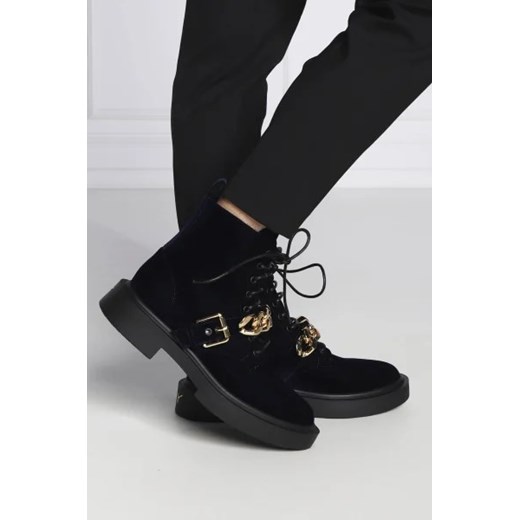 Giuseppe Zanotti Skórzane buty CATENA CHAIN BIG Giuseppe Zanotti 42 promocyjna cena Gomez Fashion Store