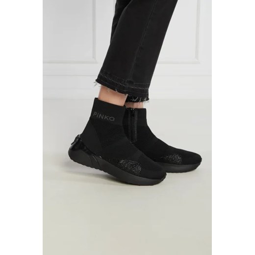 Buty sportowe damskie Pinko sneakersy z tworzywa sztucznego