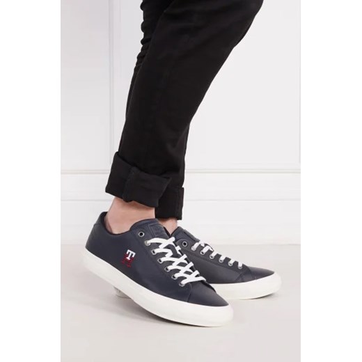 Tommy Hilfiger Skórzane sneakersy TH HI VULC STREET LOW LEATHER Tommy Hilfiger 45 promocja Gomez Fashion Store