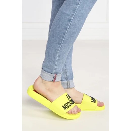 Klapki damskie Love Moschino z tworzywa sztucznego