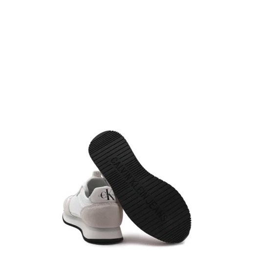 Buty sportowe damskie Calvin Klein sneakersy beżowe skórzane 