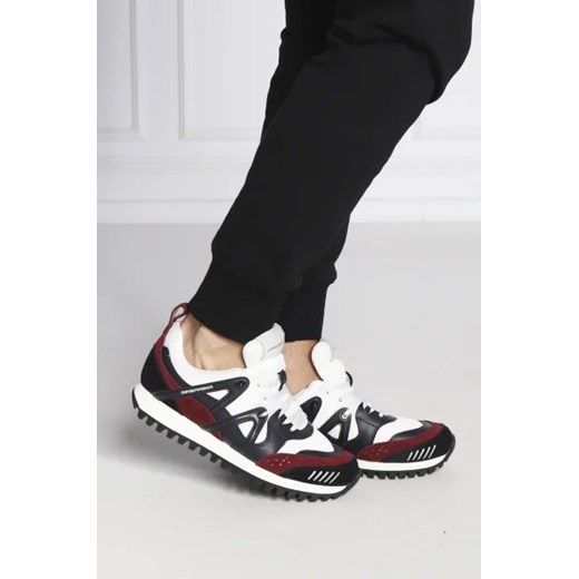 Emporio Armani Sneakersy | z dodatkiem skóry Emporio Armani 40 okazja Gomez Fashion Store