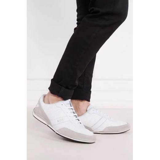 BOSS BLACK Sneakersy Saturn_Lowp_merb | z dodatkiem skóry 45 okazja Gomez Fashion Store