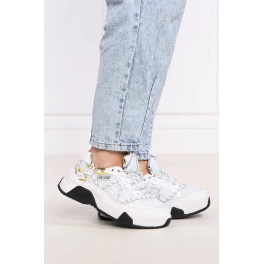 Versace Jeans Couture Sneakersy | z dodatkiem skóry 40 okazja Gomez Fashion Store