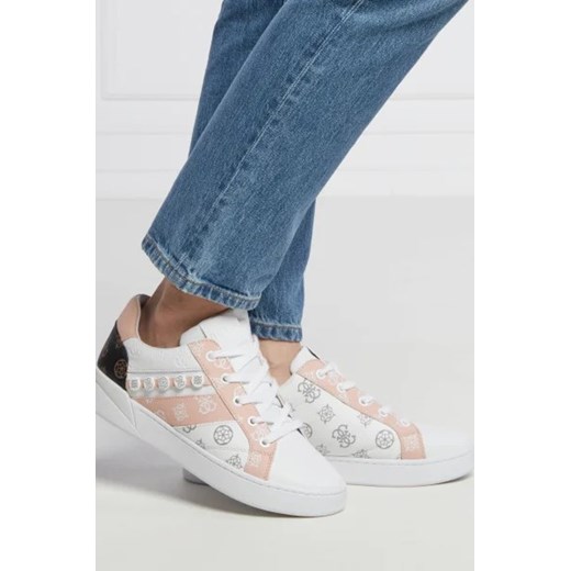 Guess Trampki ROXO | z dodatkiem skóry Guess 36 okazja Gomez Fashion Store