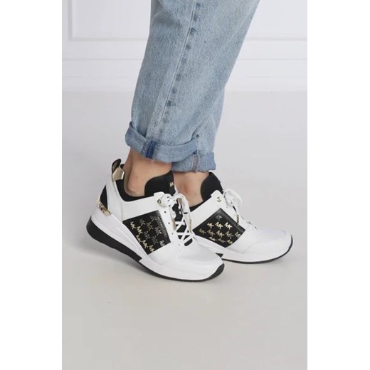 Buty sportowe damskie Michael Kors sneakersy na platformie sznurowane