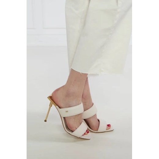Elisabetta Franchi Skórzane sandały na szpilce Elisabetta Franchi 36 wyprzedaż Gomez Fashion Store