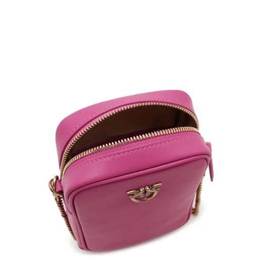 Pinko Skórzana torebka na telefon PHONE CASE VITTELLO SETA Pinko Uniwersalny Gomez Fashion Store