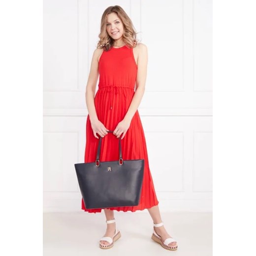Shopper bag Tommy Hilfiger ze skóry ekologicznej