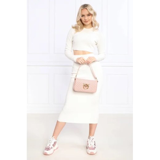 Pinko Skórzana torebka na ramię LOVE CLICK Pinko OS okazyjna cena Gomez Fashion Store