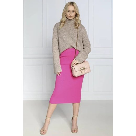 Pinko Skórzana torebka na ramię LOVE MINI PUFF CL PLTT Pinko OS Gomez Fashion Store