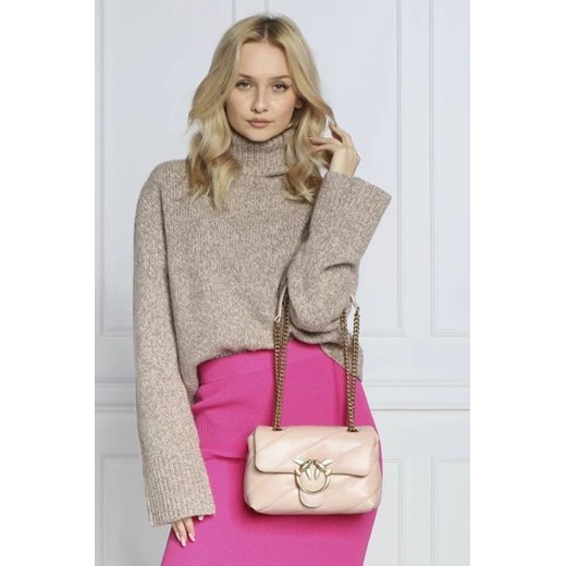 Pinko Skórzana torebka na ramię LOVE MINI PUFF CL PLTT Pinko OS Gomez Fashion Store