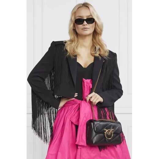 Pinko Skórzana torebka na ramię LOVE MINI Pinko Uniwersalny Gomez Fashion Store