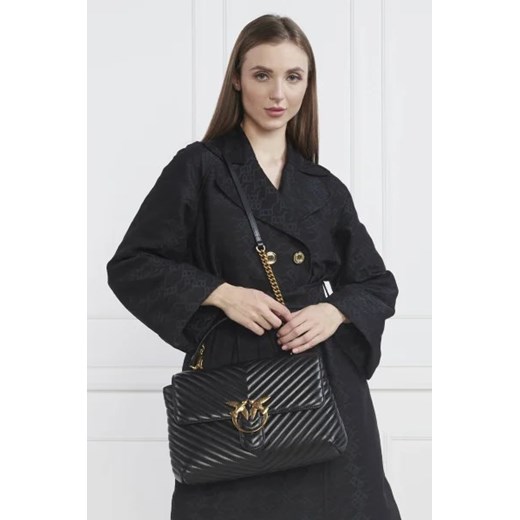 Pinko Skórzana torebka na ramię LOVE LADY PUFF BIG CL PLTT Pinko OS Gomez Fashion Store