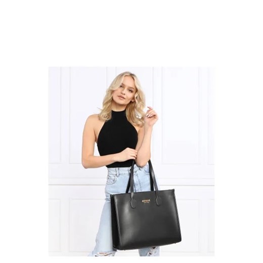 Shopper bag Guess ze skóry ekologicznej